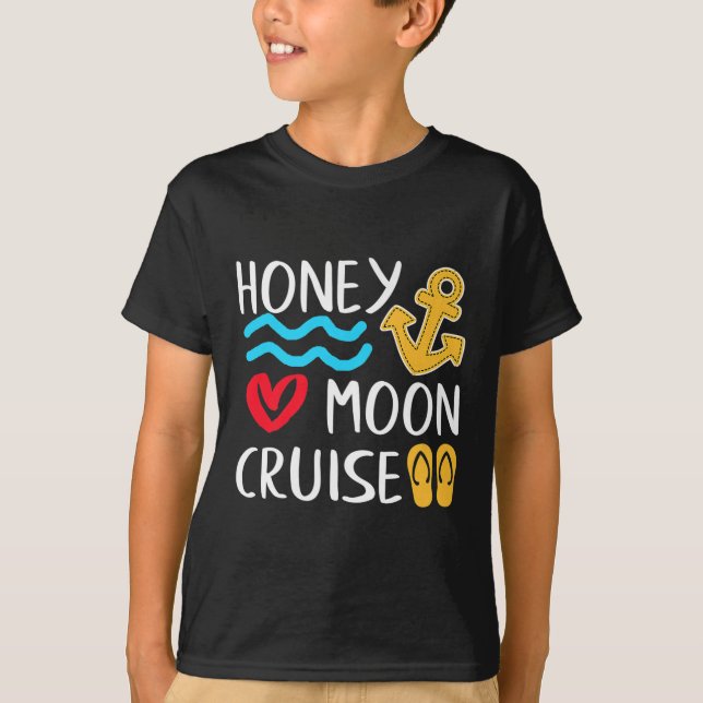 Honeymoon Cruise Frakt Par Underbar Gift Bride&am T Shirt (Framsida)