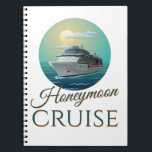 Honeymoon Cruise Newlyged Ny gifta Par Anteckningsbok<br><div class="desc">Utformning av färjetankern Cute honeymoon för marschering av nygifta. Underbart för par att visa att de är ny gifta. Perfekt för nya make och fru.</div>