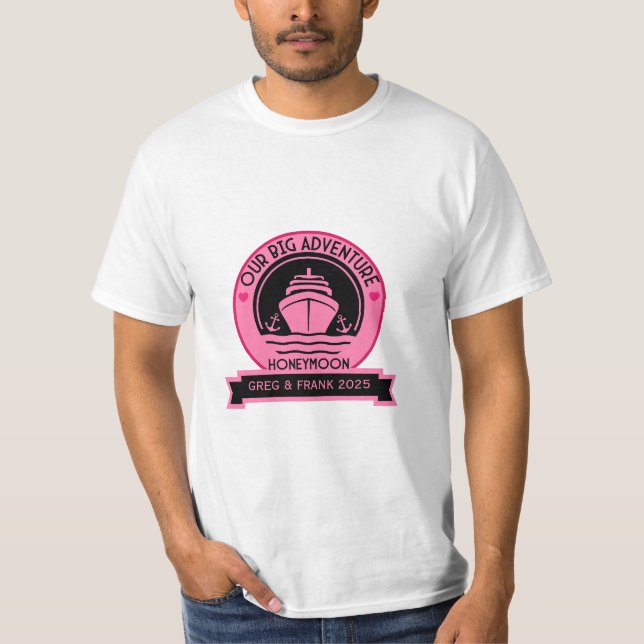 Honeymoon Cruise T Shirt (Framsida)