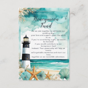 Honeymoon-fonden Bröllop i Nautical Lighthouse Tilläggskort