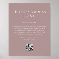 Honeymoon Fund Minimal  Rosa Wishing well