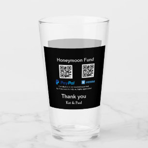 Honeymoon Fund PayPal Venmo QR-kod - tack Glaskopp