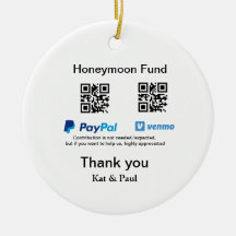 Honeymoon Fund PayPal Venmo QR-kod - tack
