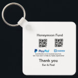 Honeymoon Fund PayPal Venmo QR-kod - tack Nyckelring<br><div class="desc">För musik älskare som vi</div>