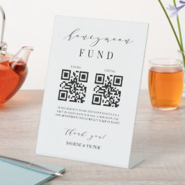 Honeymoon Fund Sign Wedement Reception Gift J102