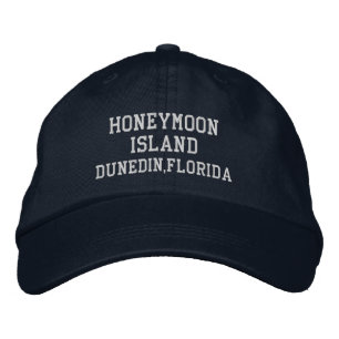 Honeymoon Island Embroidering Florida Baseball Hat Broderad Keps