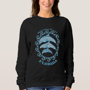 Honeymoon Island Florida Tribal Dolphins Ocean Ani T Shirt