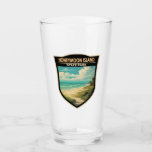 Honeymoon Island State Park Florida Travel Vintage Glaskopp<br><div class="desc">Konstruktion för Honeymoon Island State Park-vektorbilder. En del av en rad barriäröar som samlas Bukt i Mexiko utanför Floridas Kusten.</div>