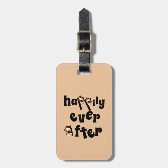Honeymoon Luggage Tag Bagagebricka (Vertikal Framsida)