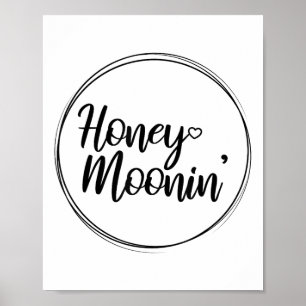 Honeymoon par Bröllop Honeymoonin Brides Groom Poster