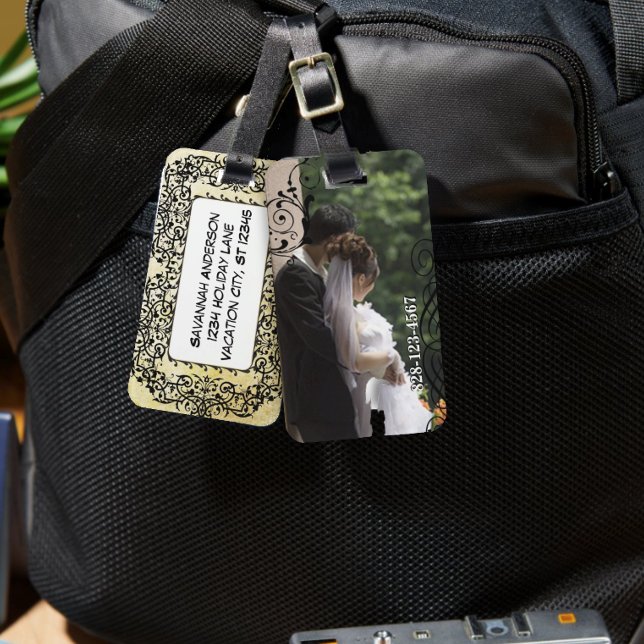 Honeymoon Personlig Photo Luggage Tag Bagagebricka (Skapare uppladdad)