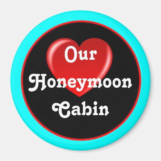 Honeymoon Round Cruise Cabin Door Marker Magnet (Framsidan)