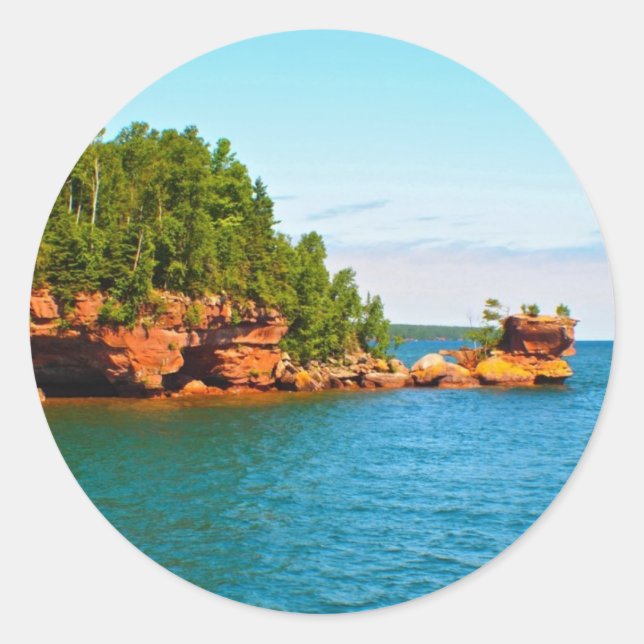 Honeymoon Sten Runt Klistermärke (Framsida)