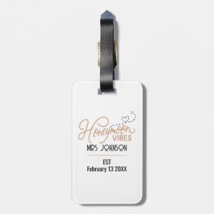 Honeymoon Vibes Bröllop Gift Bagagebricka