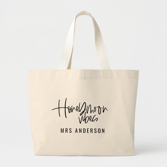 Honeymoon Vibes Jumbo Tygkasse (Framsidan)