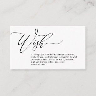 Honeymoon Wish, A note on gifts Tilläggskort