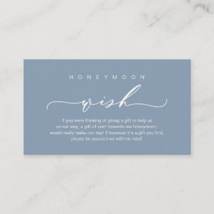 Honeymoon Wish, modern romantisk design Tilläggskort