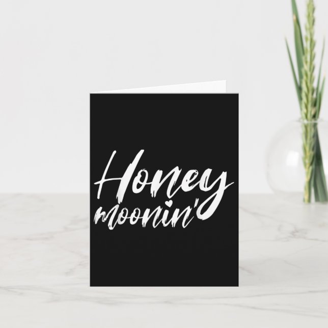 Honeymoonin Honeymoon Bride Groom Matching par Kort (Framsida)