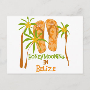 Honeymooning i Belize Vykort