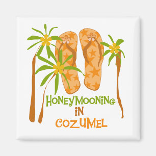 Honeymooning i Cozumel Magnet