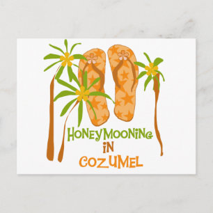 Honeymooning i Cozumel Vykort