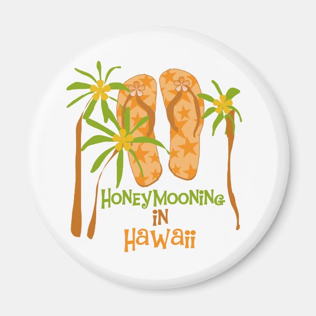 Honeymooning i Hawaii Magnet (Framsidan)