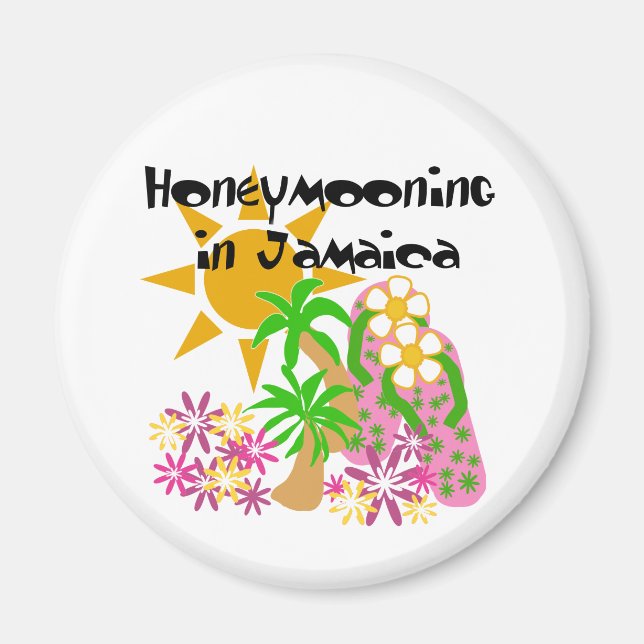 Honeymooning i Jamaica Magnet (Framsidan)