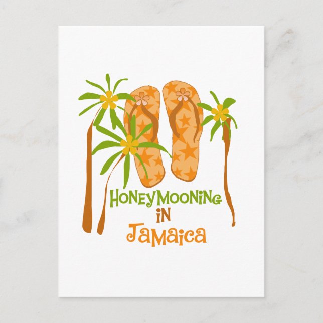 Honeymooning i Jamaica Postcard Vykort (Framsida)