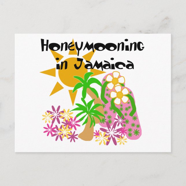 Honeymooning i Jamaica Vykort (Framsida)