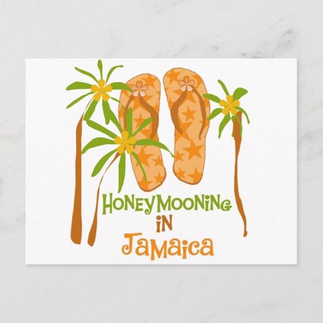 Honeymooning i Jamaica Vykort (Framsida)