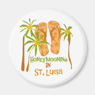 Honeymooning i Saint Lucia Magnet