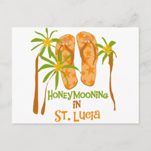 Honeymooning i Saint Lucia Vykort