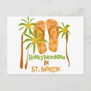 Honeymooning i St. Martin Vykort