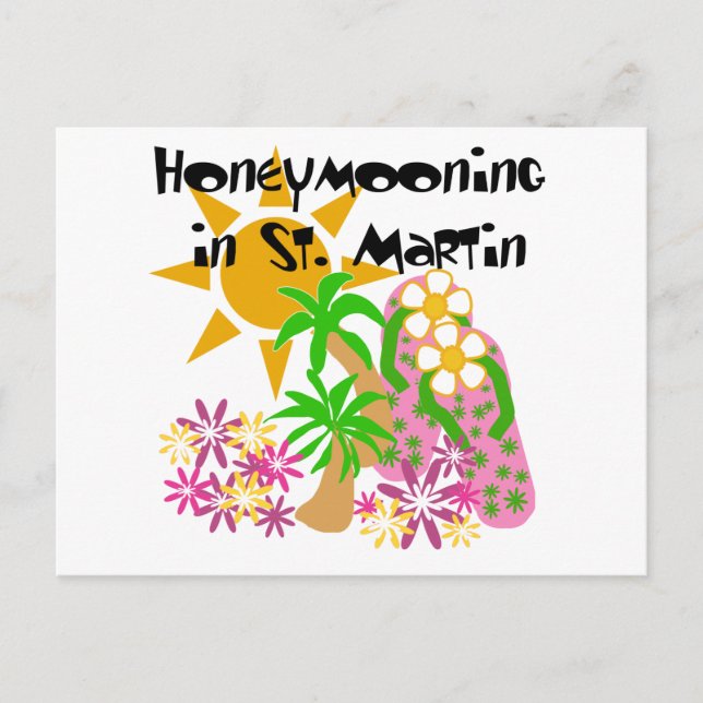 Honeymooning i St. Martin Vykort (Framsida)