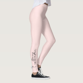 Honeymooning-skript  med monogram och hjärta leggings