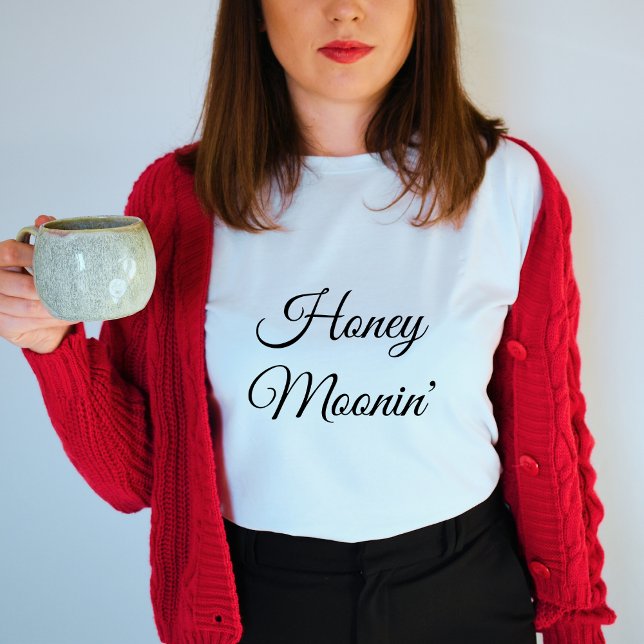 Honeymoonins moderna svarta vita kvinnor t shirt (Skapare uppladdad)