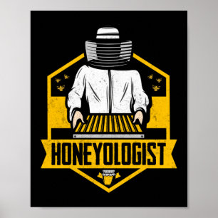 Honeyologen biodlare Honungsbin Poster