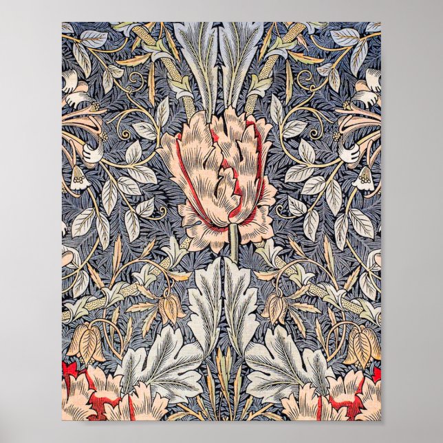 Honeysuckle (1896) från William Morris Poster (Framsidan)