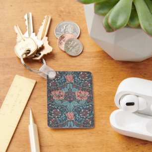 Honeysuckle by William Morris, Vintage Flowers Art Nyckelring