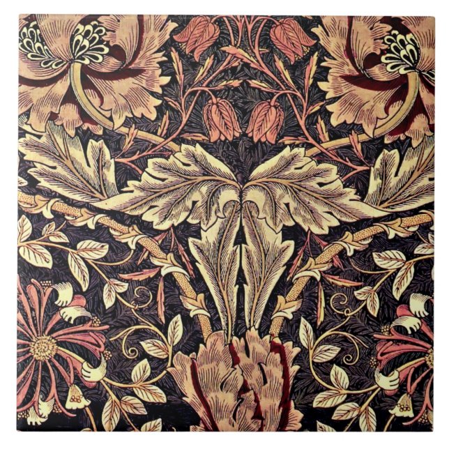 Honeysuckle, en William Morris-design, Kakelplatta (Framsidan)