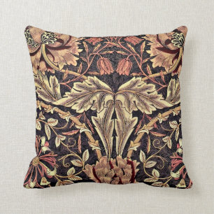Honeysuckle, en William Morris-vintage Kudde