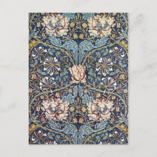 Honeysuckle Flower William Morris Vykort