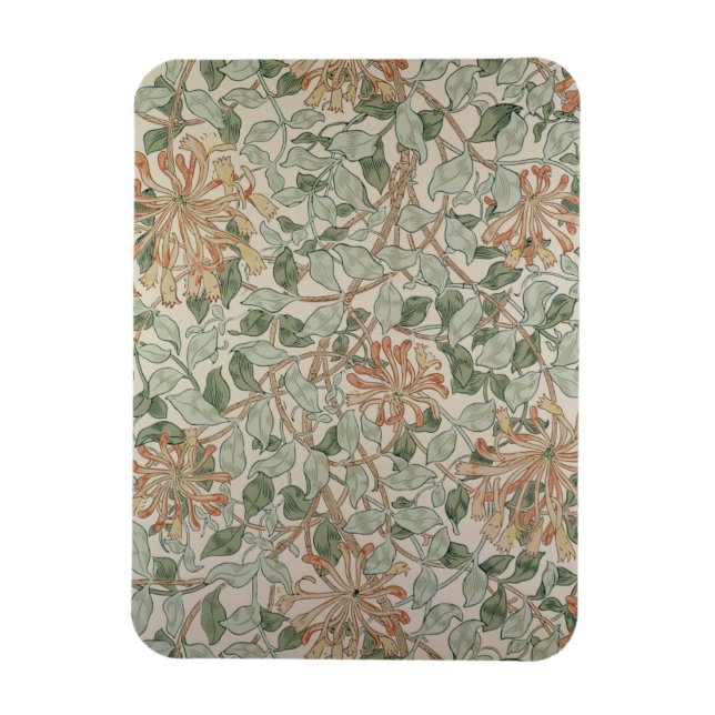 'Honeysuckle II'-design Magnet (Vertikal)