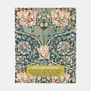 Honeysuckle Mönster - Design of William Morris Fleecefilt