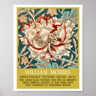 Honeysuckle Mönster - Design of William Morris Poster