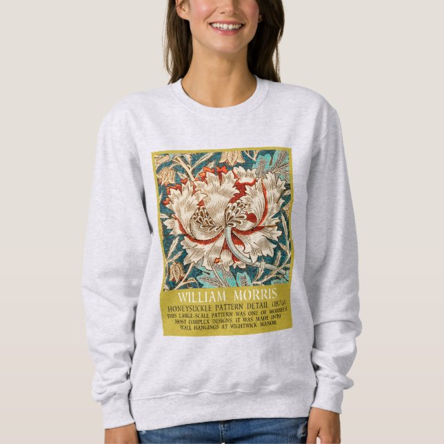 Honeysuckle Mönster - Design of William Morris T Shirt (Framsida)