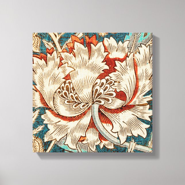 Honeysuckle Mönster (William Morri-1876) Canvastryck (Framsida)