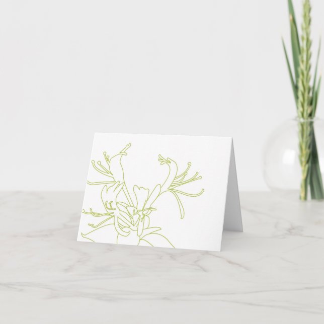 HONEYSUCKLE Notecard Kort (Framsida)