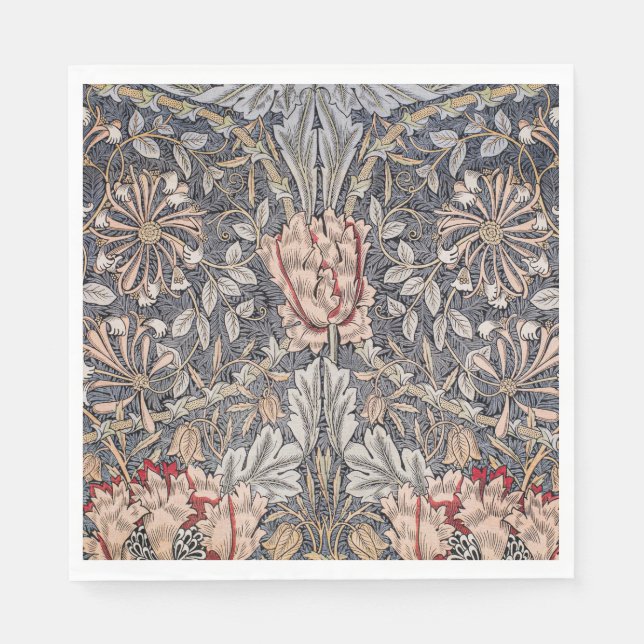 Honeysuckle Print (av William Morris) Pappersservett (Framsidan)