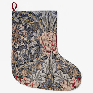 Honeysuckle Print (av William Morris) Stor Julstrumpa